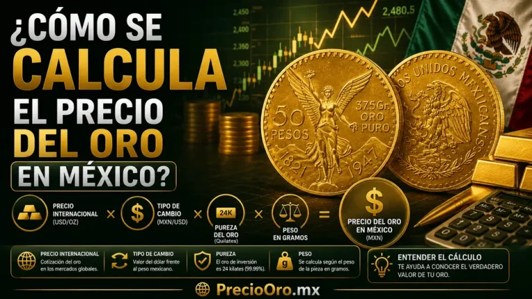 Cómo se calcula el precio del oro en México